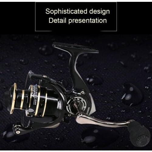 Fishing Reels Bearings Smooth Metal Carp Spin Reel Fishing Wheel Waterproof Lightweight QW