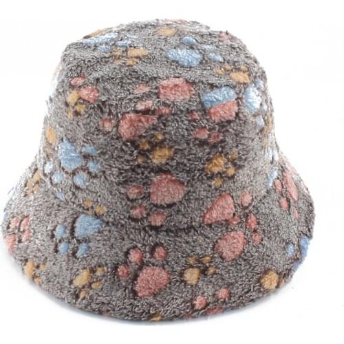 Winter Faux Fur Fluffy Bucket Hats Women Outdoor Warm Sun Hat Soft Velvet Furly Fisherman Cap Girl Fashion Panama Bob Hat