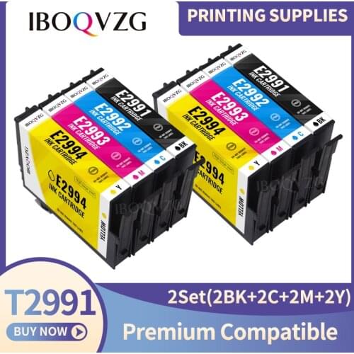 IBOQVZG Replacement 8 PCS T2991XL T2991 For Epson ink Cartridges 29XL XP235 XP247 XP245 XP332 XP335 XP342 XP345 XP435 XP432