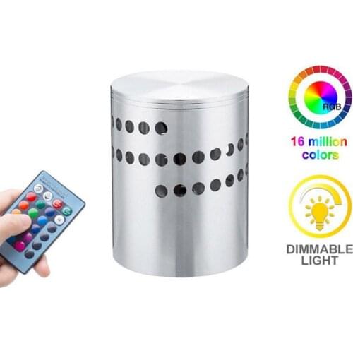 RGB Remote 3W AC 85-265V LED Ceiling Light RGB wall Sconce for Art Gallery Decoration Front Balcony lamp Porch light corridors