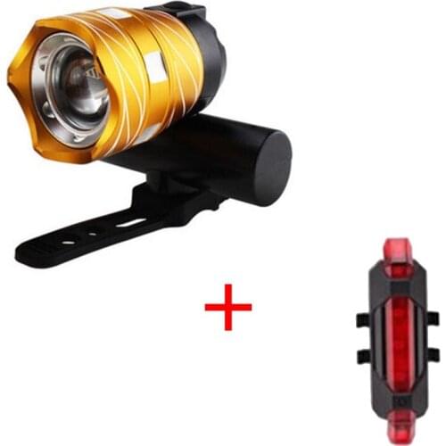 T6 LED USB Line MTB Ultra Bright Bicycle Light Safety Flashlight Bicycle Light
