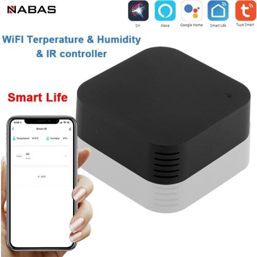 NABAS Tuya Smart WiFi Infrared Remote Control Infrared Smart Home Universal Remote Control Cooperates With Alexa Google Home