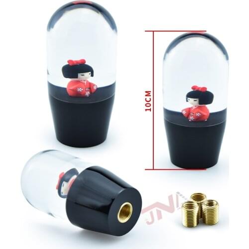 JDM Accessories Gear Shift Lever Head 10 cm Universal Crystal Japan Doll Girl Style Car Shift Knob