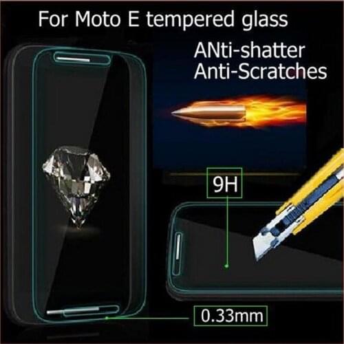 2.5D For Motorola E Tempered Glass Original 9H Protective Film Explosion-proof Screen Protector for MOTO X XT1021 XT1022