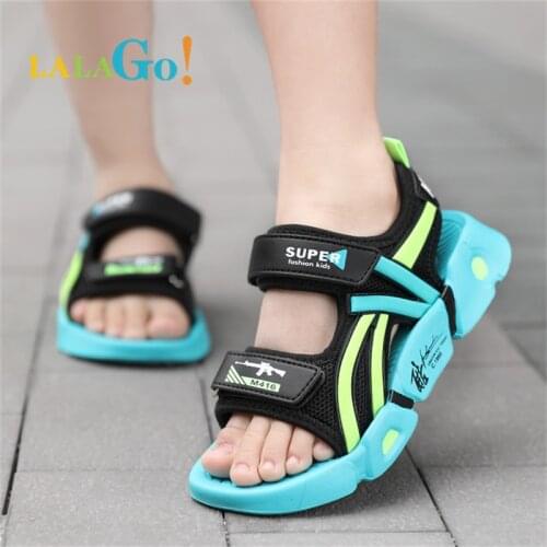 2021 Summer Boys Sandals Kids Aqua Sport Sandals Soft Non-slip Toddler Infant Shoes Children Outdoor Beach Water Shoes 825