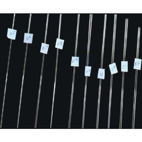 Stainless steel thin wire 0.2/0.3/0.4/0.5/0.6/0.7/0.8/0.9/1mm diameter One metre long straight hard spring steel rope Qty 5pcs