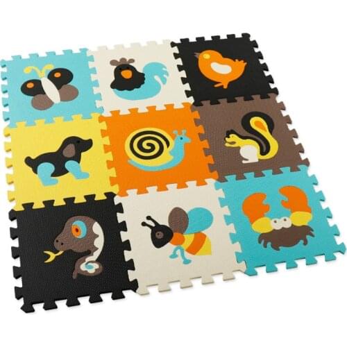 9Pcs EVA Foam Crawling Play Mat Baby Puzzle Jigsaw Soft Floor Mats Thick Carpet Pad Toys For Kids Educational Toy Activity Pad