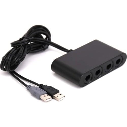 For GameCube Controller Adapter 3 in 1 Controller Adapter For NGC Converter With PC Function For Nintendo WiiU PC Game