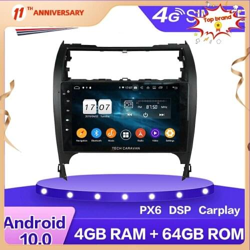 Android 10 64GB Car Radio Player GPS Navigation For Toyota CAMRY 2012+ Car Stereo HD Multimedia DVD Player DSP Carplay 4G SIM