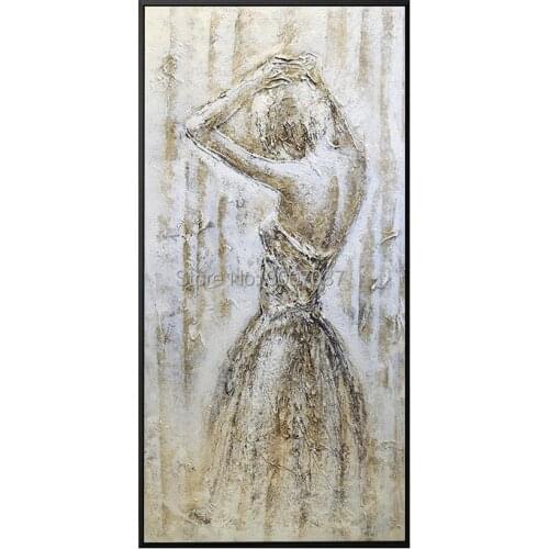 Large Sexy Woman Hand Painted Beautiful Girl Oil Painting on Canvas modern Abstract Canvas Painting Wall Art Home Cuadros Decor