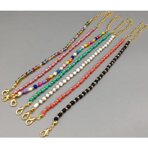 4mm glass beads bracelet women boho beach charm bracelet for women girls 2019 fashion colorful women bracelet for party gift