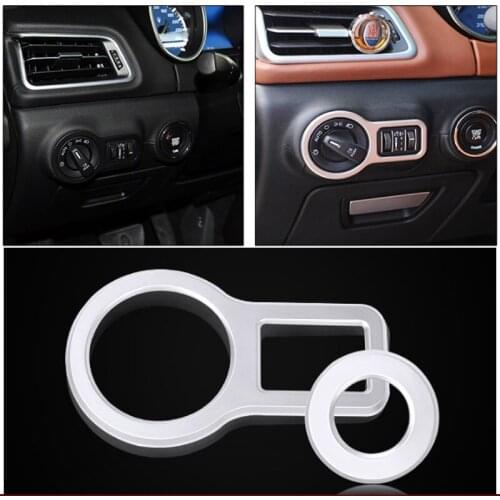 For Maserati Quattroporte Ghibli Geberit Headlight Switch Frame One-Click Start Decorative Stickers Interior Modification Car
