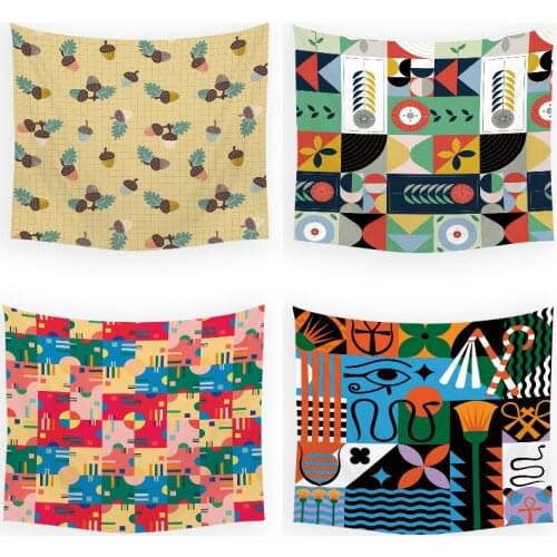 Geometric striped lattice farmhouse home decor tapestry wall tapestry psychedelic wall hanging wall hanging tapestry witchcraft