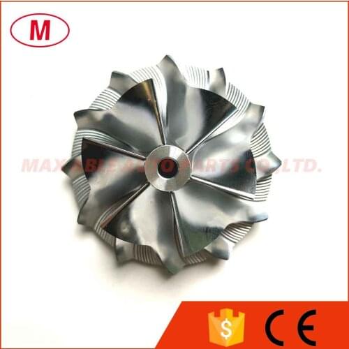 KP39 37.40/50.60mm 6+6 blades High Performance Turbo Billet compressor wheel/Aluminum 2618/Milling wheel for turbocharger CHRA
