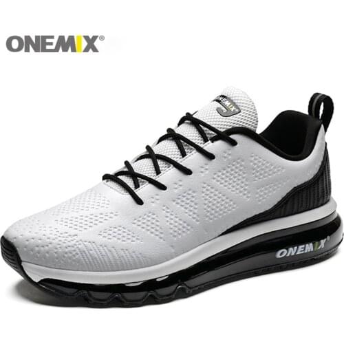 Onemix Air Cushion Running shoes for Mens 97 waterproof leather outdoor running shoe Jogging Sneakers Outdoor Fitness Sneakers