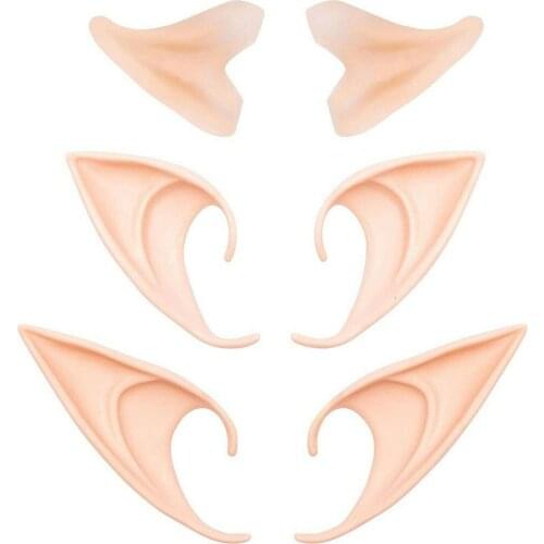 Latex Soft e-lf Ear Fake Ears Any Themed Party Cosplay Halloween Costumes J2U7