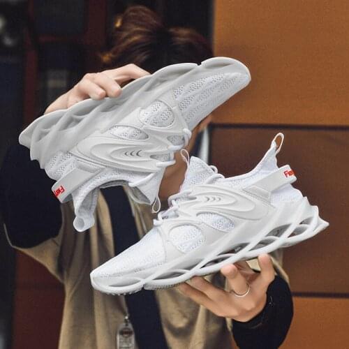 Fashion Blade Running Shoes Light Mens Shoes New Sports Shoes Large Size 46 Sneakers Breathable Outdoor Jogging Casual Shoes