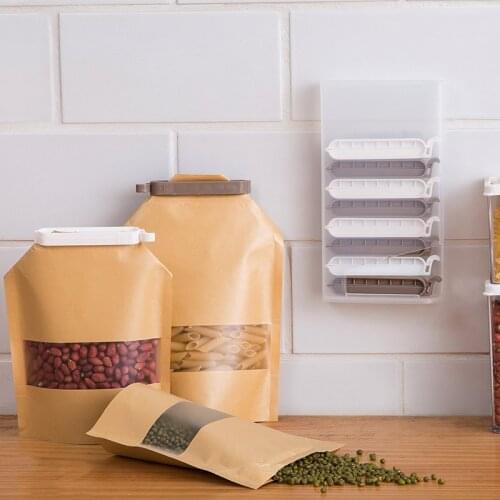 Wall-Mounted Food Sealing Clamp 10 Pack Sealing Clip Snack Bag Food Preservation Clip