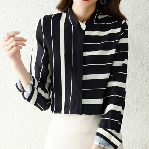 Блузки в полоску NOEEV China At AliExpress