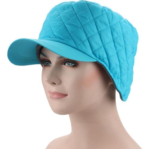 Fibonacci 2018 New mens womens winter hat windproof windbreaker fabric warm ear protection plus velvet thick baseball cap