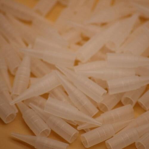 200pcs 1RL Disposable Tattoo Traditional needle tips Nozzle For Permanent makeup Eyebrow Lip Tattoo Machine Pen needle caps
