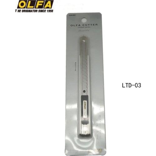 OLFA imported from Japan silver and black series wallpaper 9mm small multi-purpose utility knife wallpaper film LTD-03