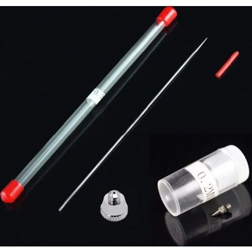 OPHIR Airbrushing Spray Gun Air Brush Replacement Needle Nozzle Nozzle Cap 0.2mm, 0.3mm, 0.5mm _AC096+AC097+AC098