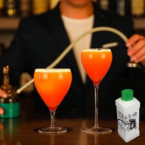 Durable Portable Cocktail Smoker Molecular Bubble Water Sprayer Used For Bar And Kitchen Smoke Bubbles Liquid Bubbles Mouth