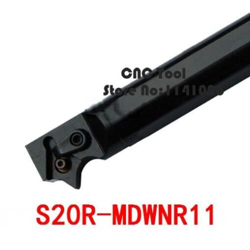 S20R-MDWNR11 62.5Degree 20mm Lathe Cutting Tools CNC Turning Tool Lathe Machine Tools Internal Metal Lathe Tool Boring Bar