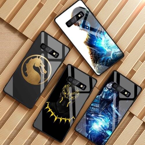 Scorpion Sub Zero Mortal Kombat x Tempered Glass Phone Case For Samsung S8 S9 S10 S20 PLUS J6 J8 2018 NOTE 8 9 10 Cover Shell