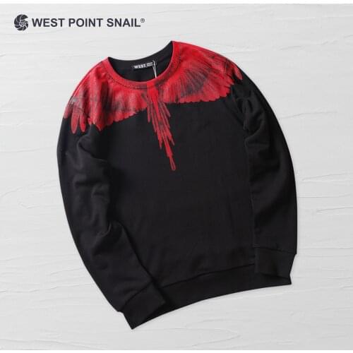 Men Women Sweatshirts Wings Graphic Print Hoodies Spring Autumn Oversized Hip hop Trend Long Sleeve Pullovers Streetwear Clothes