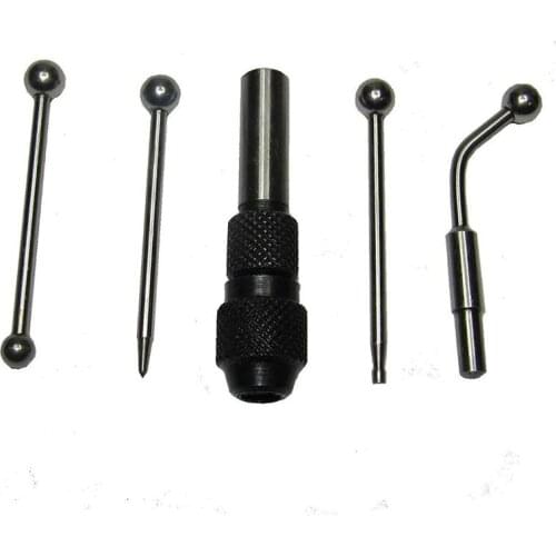 Wiggler & Center Finder Set Work Edge Centre Finding Run Out Concentrical Align 5 Pcs Set