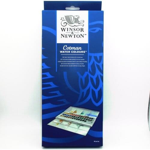 Winsor & Newton Cotman Watercolours STUDIO SET 45 Half Pans Watercolor Paints