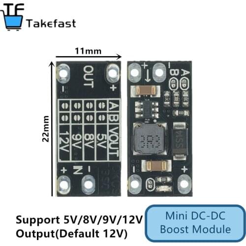 1pcs Newest Multi-function Mini Boost Module Step Up Board 5V/8V/9V/12V 1.5A LED Indicator Diy Electronic Voltage Module