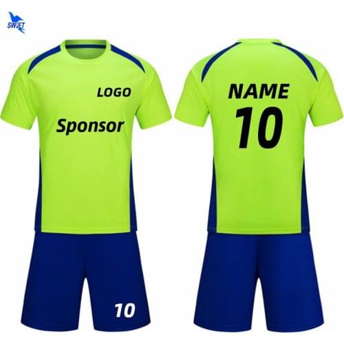 20/21 Customize Football Jerseys Kids Adult Soccer Uniforms Men Women Futsal Shirt+Shorts Training Set Breathable Sport Clothing