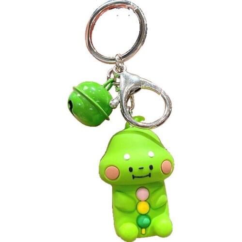 2021 Fashion Dinosaur Key Chain Bag Accessories Charms Foodie Ornaments For Women Keyring PVC Animal Keychains Lady Decoration