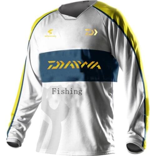 2021 DAIWA Fishing Clothing Quick-Dry Anti-mosquito Long Sleeve Cycling Hiking Fishing Clothing Climbing Jersey