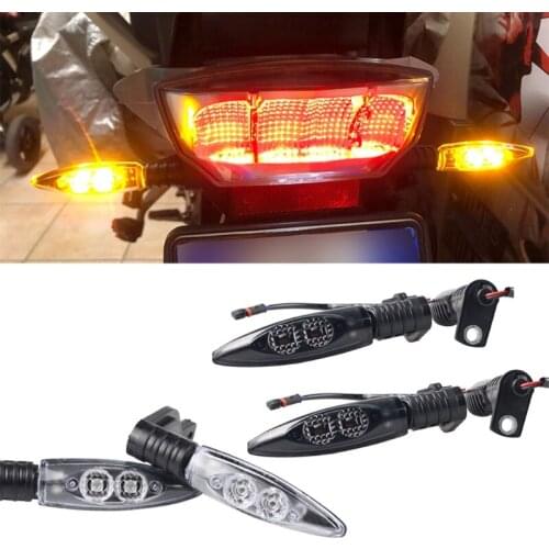 2x Front and Rear Turn Indicator Signal Light LED Compatible with S1000RR R1200GS HP4 F800GS R1200R S1000 R Motorcycle