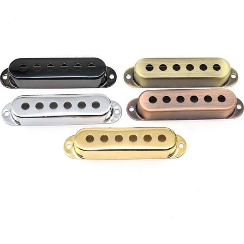 3 pcs Brass Electric Guitar Single Pickup Covers 48mm/50mm/52mm for ST SQ Guitar Accessories Parts