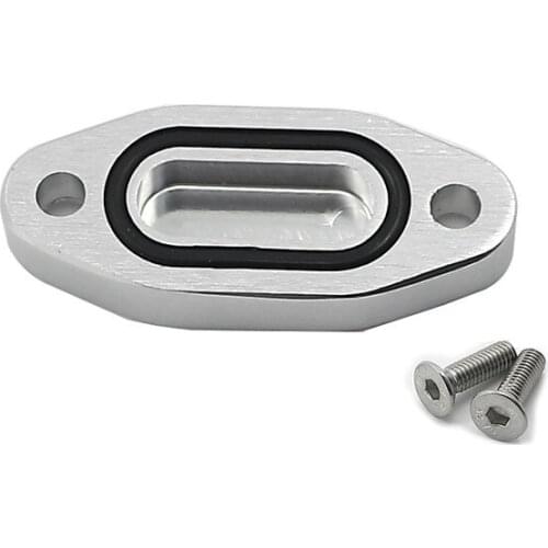 Oil Port Adapter Cooler Delete Block Off Plate For LS1 LS LSX Engines Gasket Pan