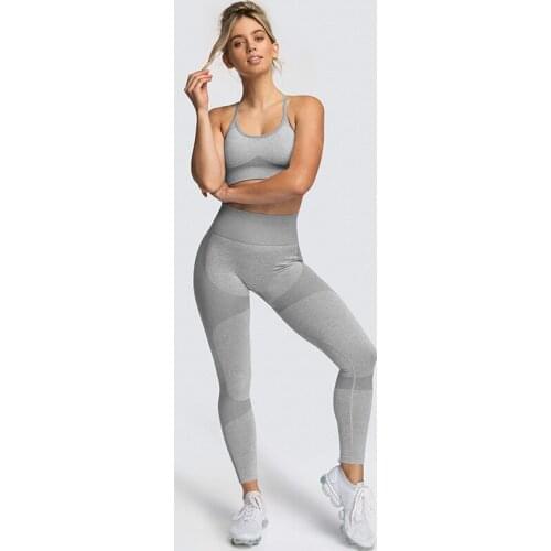 Seamless Yoga Set Sports Bra and Leggings Jogging Women Gym Set Clothes Seamless Workout Sports Tights Women Fitness Sports Suit