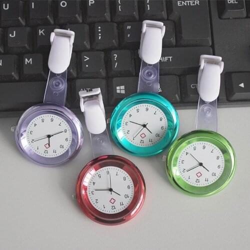 Nurse Watch Brooch Silicone Clip Infection Control Design Nurse Doctor Paramedic Brooch Fob Watch LXH