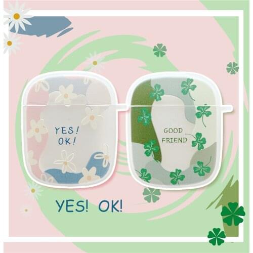 Luxury Korean daisy flower headset Case for Airpods Pro Wireless Earphone Protective Skin Cover Box cases capa for Air pods 2 1