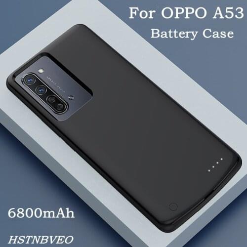 HSTNBVEO 6800mAh Battery Charging Cover Case for OPPO A53 Battery Case External Power Bank Battery Charger Cases For OPPO A53