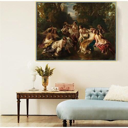 Citon Winterhalter《Florinda》Canvas Art Oil painting Artwork Poster Picture Wall Decor Modern Home Living room Decoration