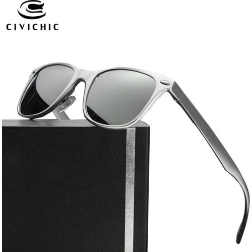 CIVICHIC Colorful Man Al-Mg Driving Polarized Sunglasses Woman Mirror Glasses Outdoor Eyewear Hipster Oculos De Sol Gafas E183