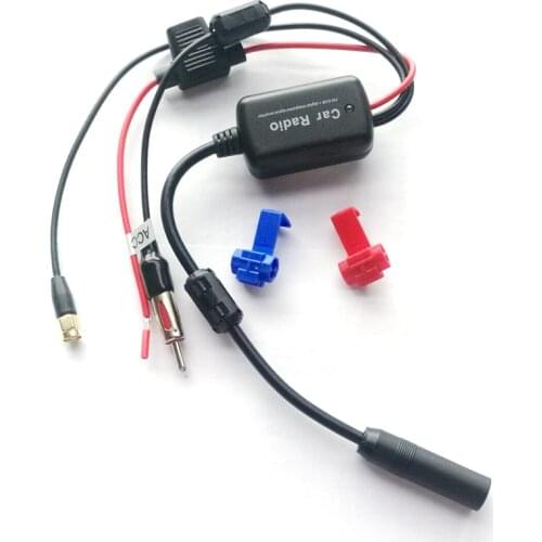 DAB + Antenna Signal Amplifier Adapter 12V-24V Car Truck Stereo Antenna FM AM Radio