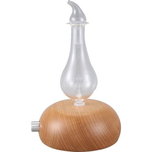 Wooden Glass Aromatherapy Pure Essential Oils Diffuser Air Nebulizer Humidifier Household Humidifier Air Conditioning Appliance
