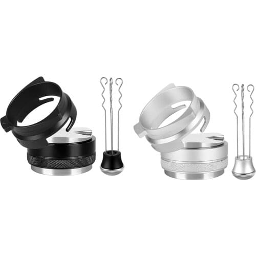54Mm Dosing Funnel,53Mm Double Sided 2In1 Coffee Distributor,Espresso Coffee Stirrer for Breville 8 Series
