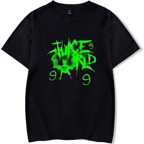 Juice Wrld Letter Print T Shirt Men Women Kpop Unisex Harajuku Streetwear Cotton Short Sleeve Clothes Plus Size Mens clothing